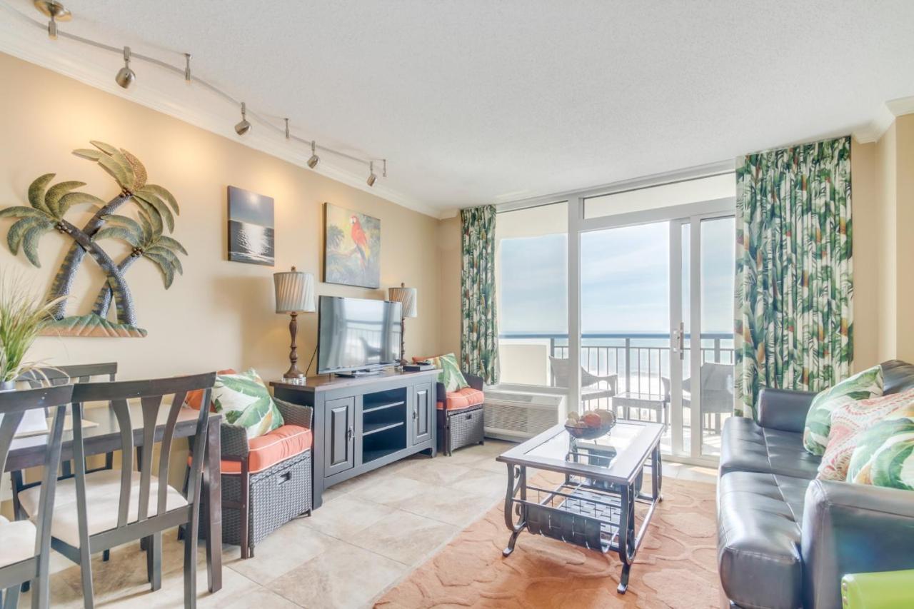 Oceanfront Condo W Balcony Minutes Walk To The Beach Myrtle Beach Esterno foto